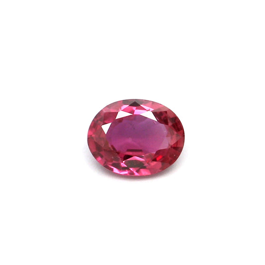 0.36ct Pinkish Red, Oval Ruby, Heated, Thailand - 5.04 x 3.96 x 2.05mm