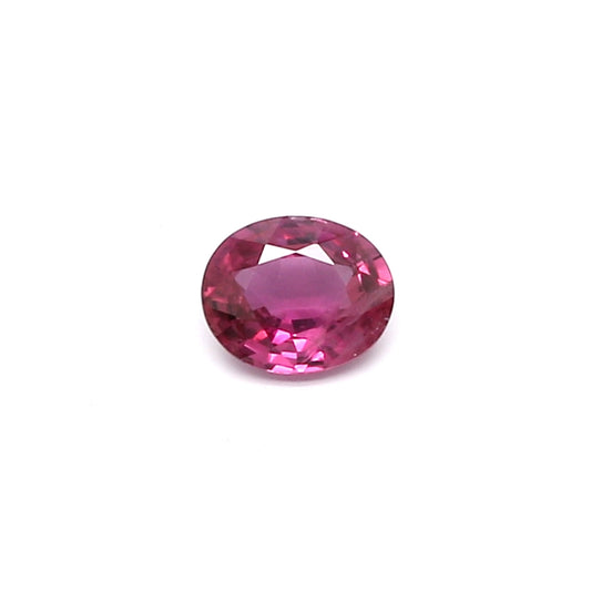 0.36ct Purplish Pink, Oval Sapphire, Heated, Thailand - 4.88 x 4.01 x 2.17mm