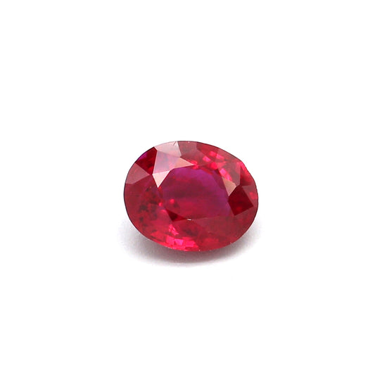 0.37ct Oval Ruby, H(a), Myanmar - 4.79 x 3.93 x 2.36mm