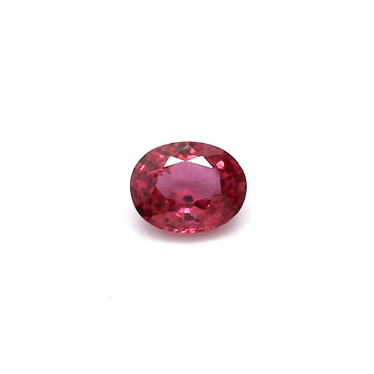 0.38ct Orangy Pink, Oval Sapphire, Heated, Thailand - 4.94 x 3.98 x 2.30mm