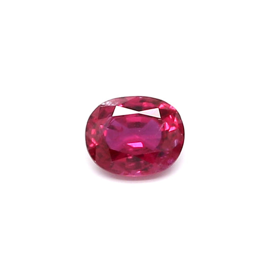 0.38ct Oval Ruby, H(a), Thailand - 4.84 x 3.92 x 2.34mm