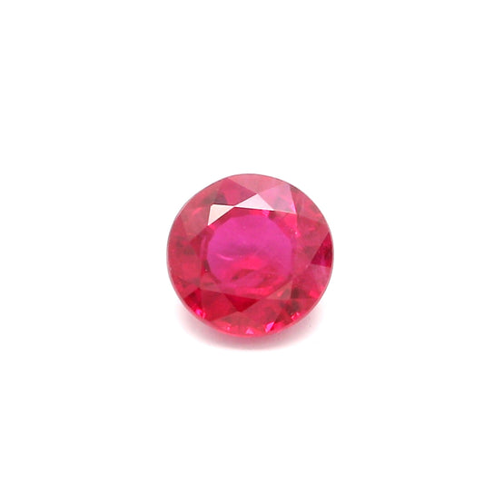 0.40ct Round Ruby, H(a), Myanmar - 4.34 x 4.41 x 2.40mm