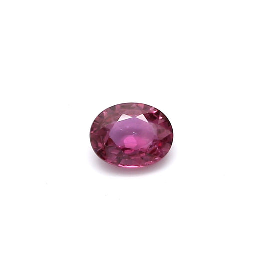 0.40ct Purplish Pink, Oval Sapphire, Heated, Thailand - 5.00 x 4.00 x 2.16mm