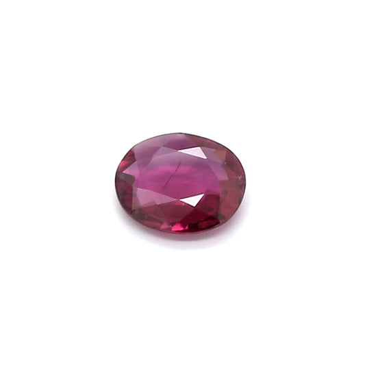 0.40ct Purplish Red, Oval Ruby, Heated, Thailand - 5.41 x 4.53 x 1.72mm