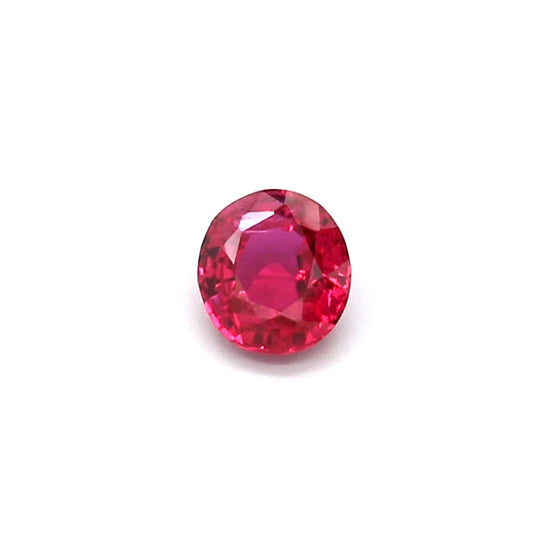 0.40ct Oval Ruby, Heated, Thailand - 4.59 x 4.09 x 2.44mm