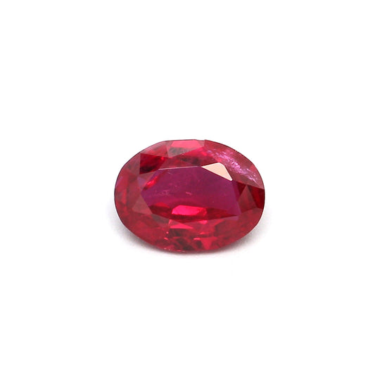 0.42ct Oval Ruby, H(a), Thailand - 5.52 x 4.11 x 2.16mm