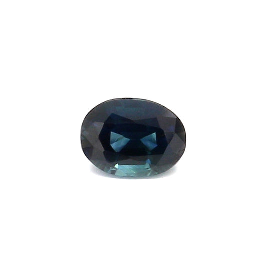 0.43ct Greenish Blue, Oval Sapphire, Heated, Thailand - 5.09 x 3.79 x 2.62mm