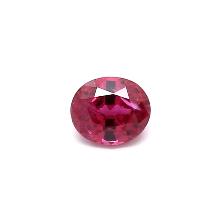 0.43ct Oval Ruby, Heated, Thailand - 4.80 x 4.12 x 2.73mm