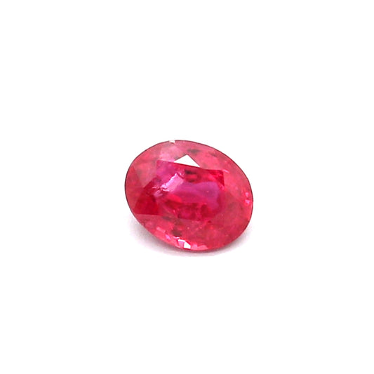 0.43ct Oval Ruby, Heated, Thailand - 5.03 x 4.07 x 2.67mm