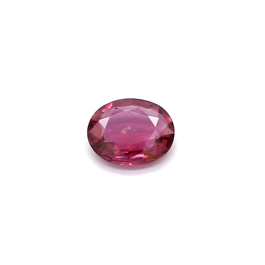 0.45ct Purplish Pink, Oval Sapphire, Heated, Thailand - 5.51 x 4.49 x 1.85mm