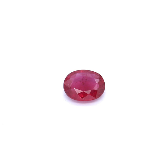 0.45ct Purplish Red, Oval Ruby, No Heat, Thailand - 5.43 x 4.41 x 1.92mm