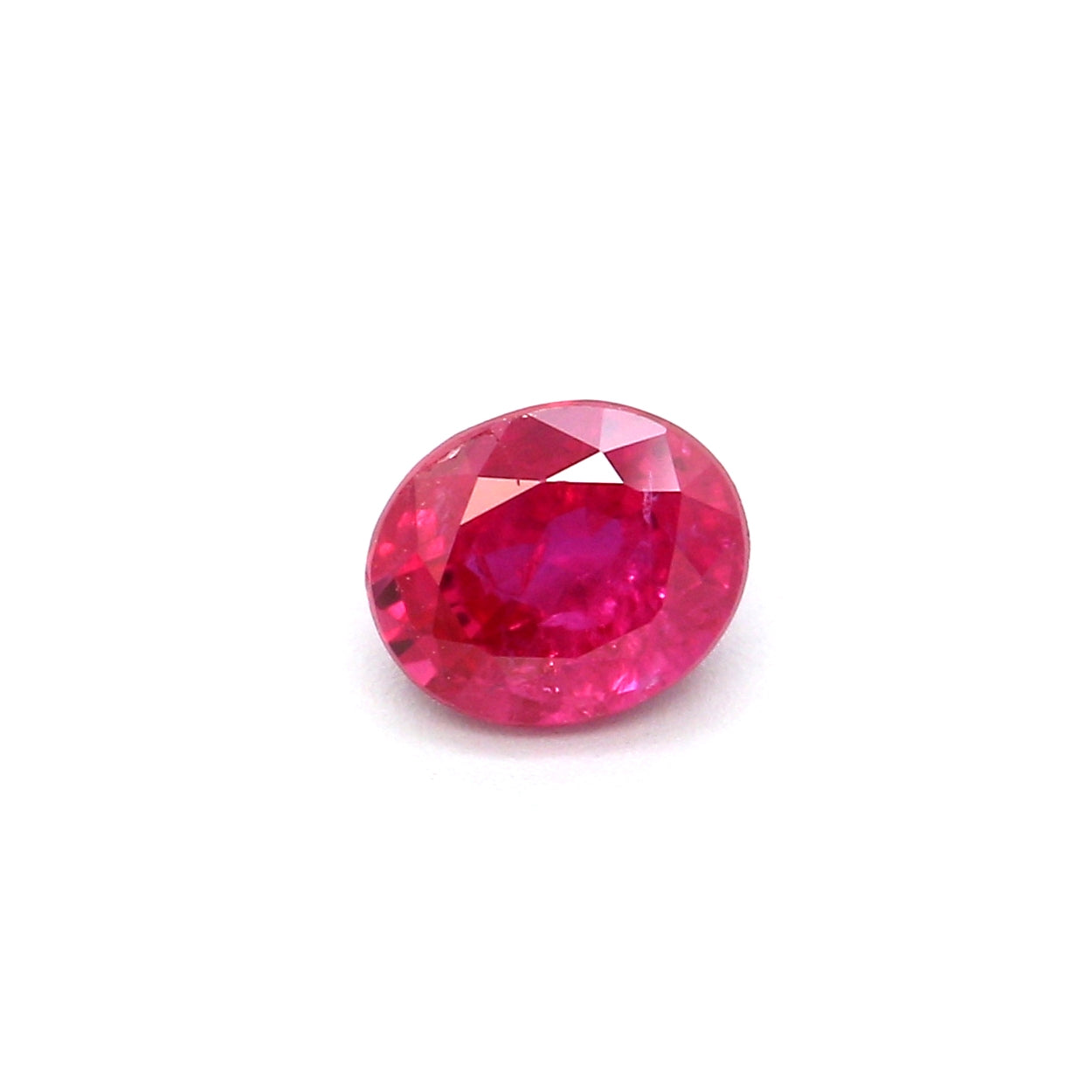 0.45ct Pinkish Red, Oval Ruby, Heated, Thailand - 4.84 x 4.03 x 2.80mm