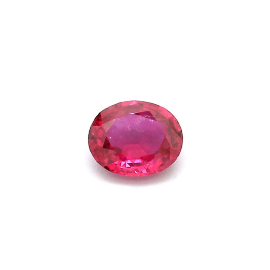 0.45ct Oval Ruby, Heated, Thailand - 5.29 x 4.40 x 2.15mm