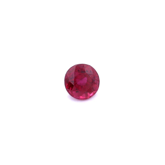 0.46ct Purplish Red, Round Ruby, Heated, Thailand - 4.29 - 4.40 x 3.03mm