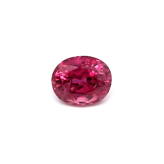 0.46ct Pinkish Red, Oval Ruby, H(b), Madagascar - 4.84 x 4.03 x 2.98mm