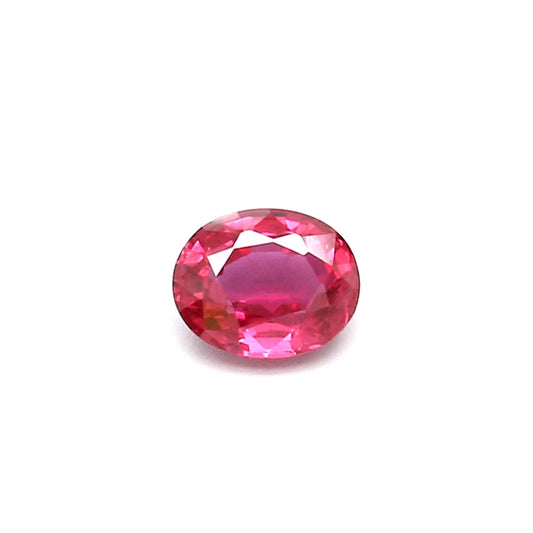 0.46ct Pinkish Red, Oval Ruby, Heated, Thailand - 5.02 x 4.01 x 2.46mm