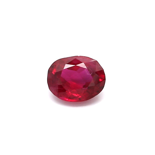 0.46ct Oval Ruby, H(b), Mozambique - 5.32 x 4.22 x 2.45mm