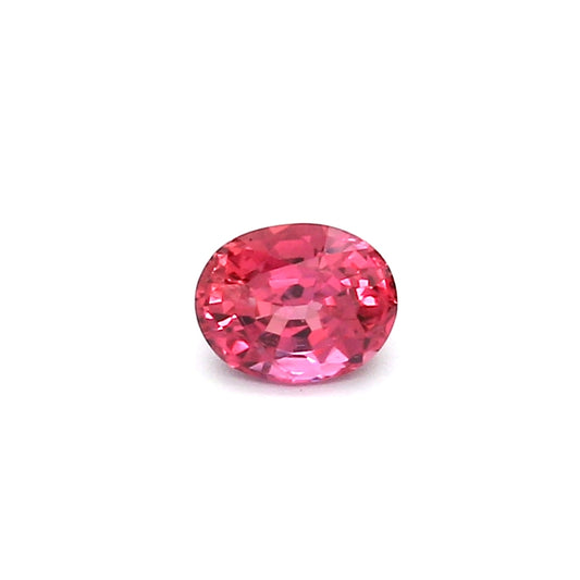 0.47ct Pinkish Red, Oval Ruby, Heated, Thailand - 4.97 x 3.97 x 2.94mm