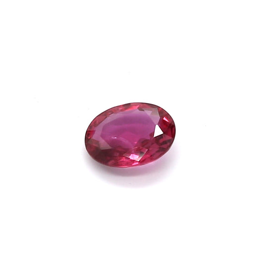 0.48ct Purplish Red, Oval Ruby, Heated, Thailand - 5.56 x 4.49 x 2.03mm