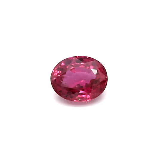 0.51ct Pinkish Red, Oval Ruby, H(b), Madagascar - 5.08 x 4.07 x 2.71mm