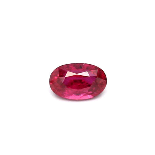 0.52ct Oval Ruby, Heated, Thailand - 5.59 x 3.57 x 2.85mm