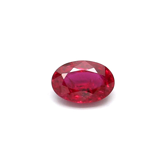 0.53ct Oval Ruby, Heated, Thailand - 5.87 x 4.01 x 2.45mm