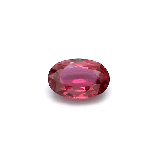 0.53ct Purplish Red, Oval Ruby, Heated, Thailand - 6.04 x 4.06 x 2.21mm