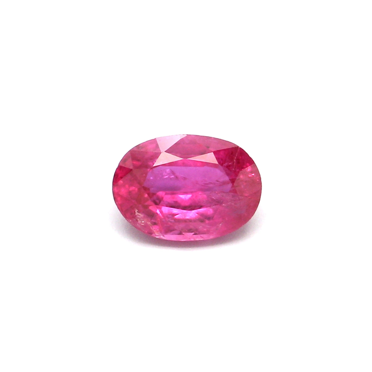 0.53ct Pinkish Red, Oval Ruby, Heated, Thailand - 5.74 x 4.11 x 2.52mm