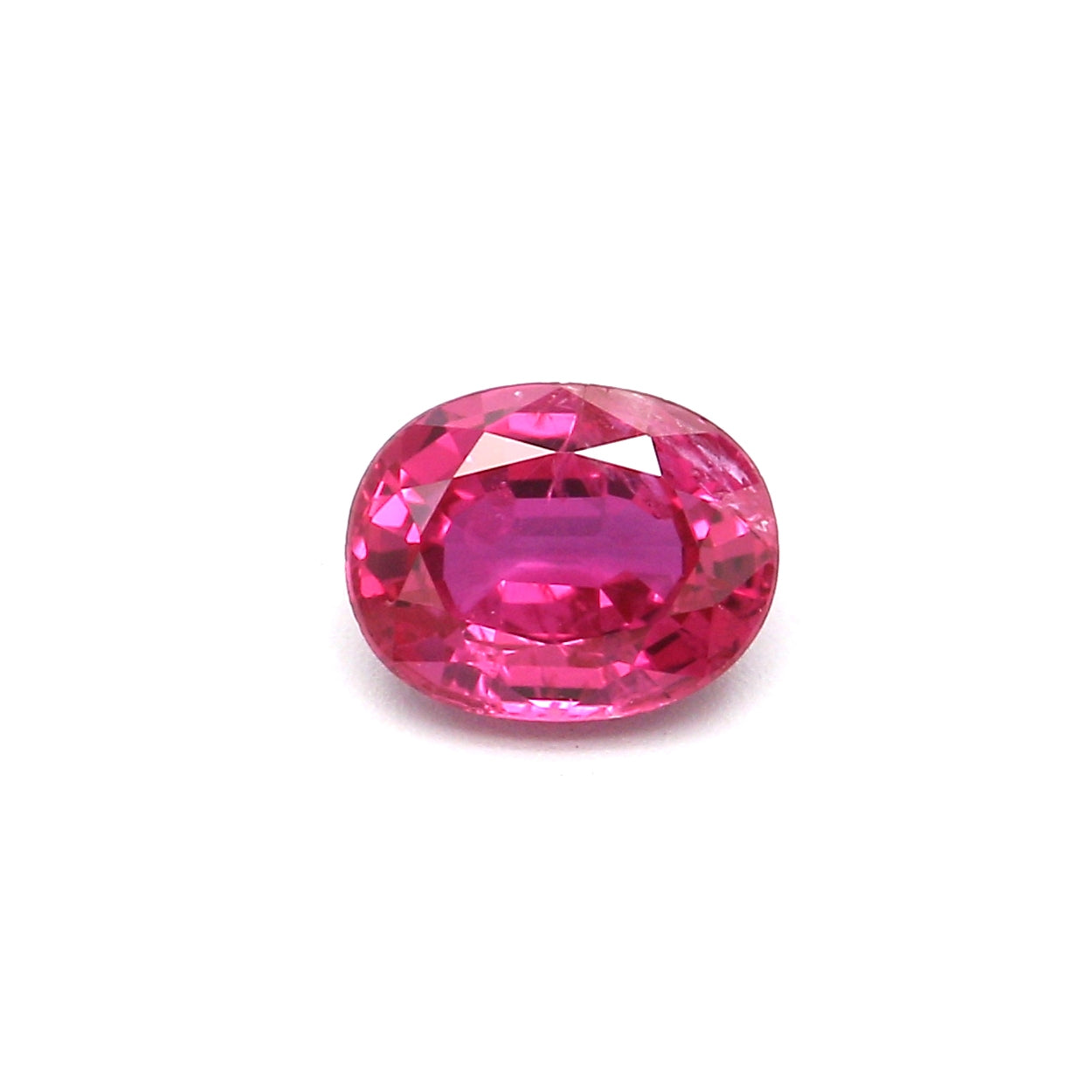 0.54ct Pinkish Red, Oval Ruby, Heated, Thailand - 5.46 x 4.32 x 2.59mm