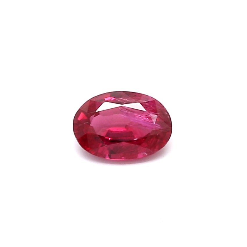 0.54ct Oval Ruby, Heated, Thailand - 6.05 x 4.23 x 2.38mm