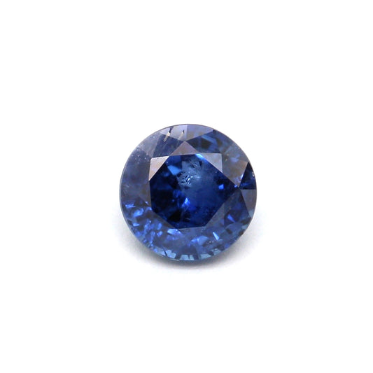 0.57ct Round Sapphire, Heated, Basaltic - 4.82 - 4.85 x 3.07mm