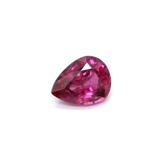 0.57ct Purplish Pink, Pear Shape Sapphire, Heated, Thailand - 5.98 x 4.65 x 2.75mm