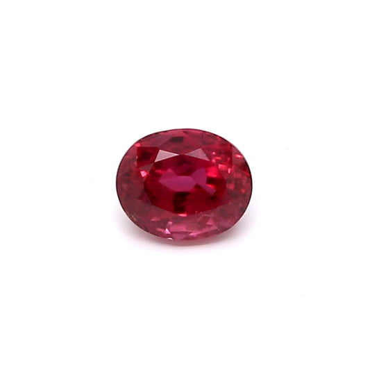 0.58ct Oval Ruby, H(b), Madagascar - 4.90 x 4.00 x 3.31mm