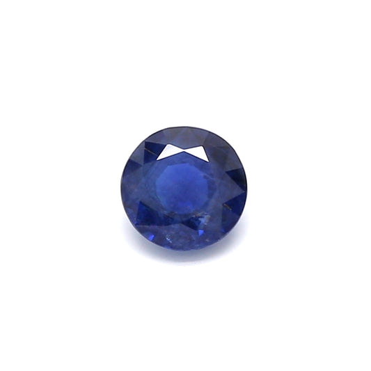 0.59ct Round Sapphire, Heated, Basaltic - 5.07 - 5.11 x 2.81mm