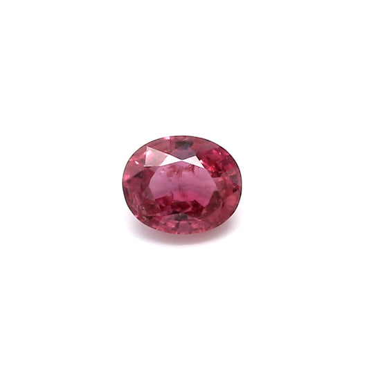 0.59ct Purplish Pink, Oval Sapphire, Heated, Thailand - 5.43 x 4.47 x 2.71mm