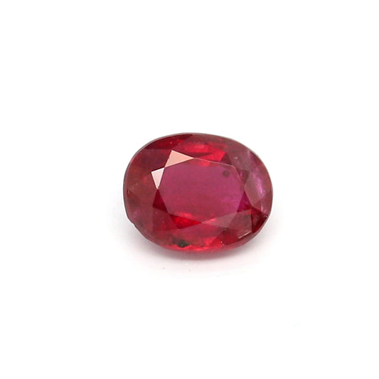 0.64ct Oval Ruby, H(b), Thailand - 5.66 x 4.54 x 2.66mm