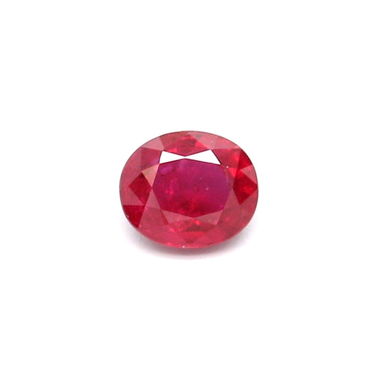 0.64ct Oval Ruby, Heated, Thailand - 5.41 x 4.56 x 2.82mm