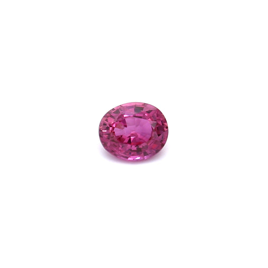 0.65ct Purplish Pink, Oval Sapphire, Heated, Thailand - 5.74 x 4.83 x 2.87mm