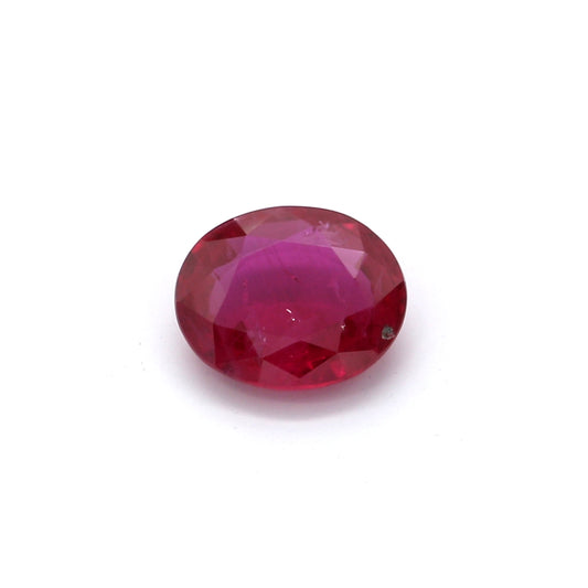 0.65ct Oval Ruby, Heated, Thailand - 5.93 x 5.03 x 2.21mm