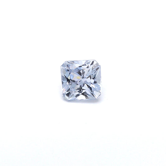 0.66ct Near Colorless, Radiant Sapphire, No Heat, Madagascar - 4.88 x 4.80 x 3.12mm