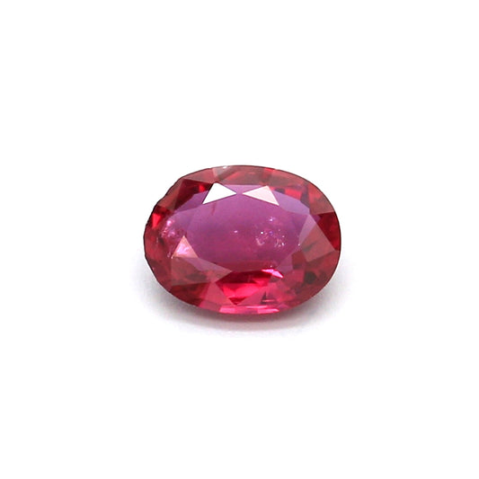 0.66ct Oval Ruby, Heated, Thailand - 6.54 x 5.12 x 2.26mm