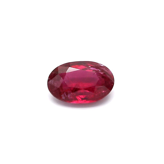 0.66ct Oval Ruby, Heated, Thailand - 6.50 x 4.28 x 2.52mm