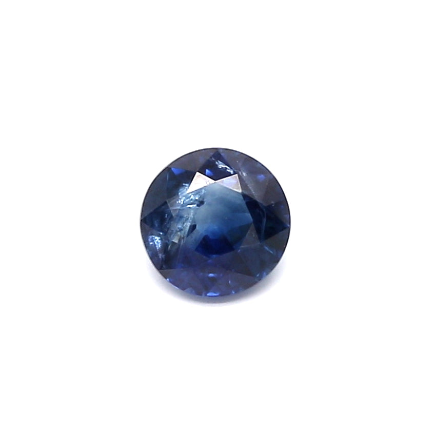 0.68ct Round Sapphire, Heated, Basaltic - 5.12 - 5.19 x 3.07mm