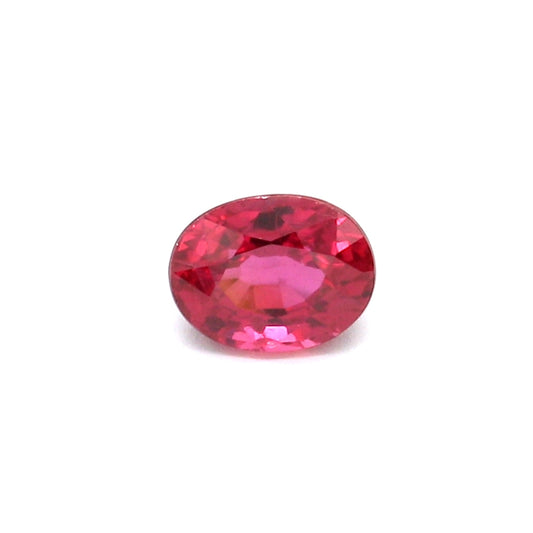 0.68ct Oval Ruby, Heated, Thailand - 5.53 x 4.33 x 3.21mm