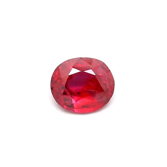 0.60ct Oval Ruby, Heated, Thailand - 5.47 x 4.71 x 2.64mm