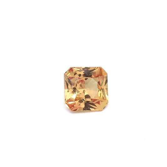 0.70ct Brownish Yellow, Radiant Sapphire, No Heat, Madagascar - 5.08 x 5.08 x 2.99mm