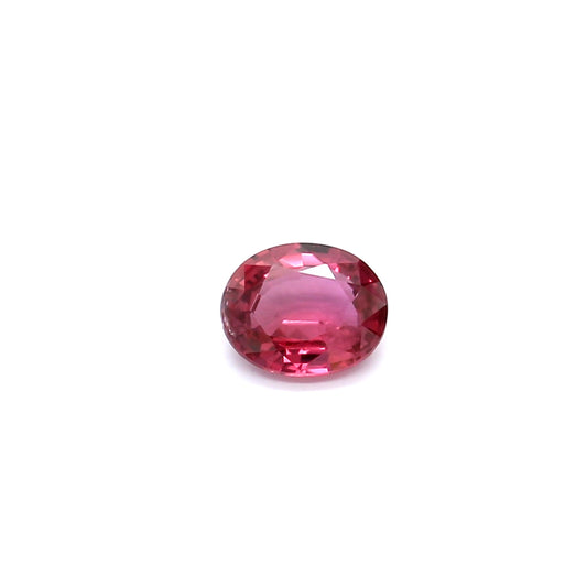 0.70ct Purplish Red, Oval Ruby, H(a), Thailand - 6.01 x 4.96 x 2.52mm