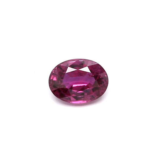 0.70ct Purplish Pink, Oval Sapphire, Heated, Thailand - 6.03 x 4.56 x 2.91mm