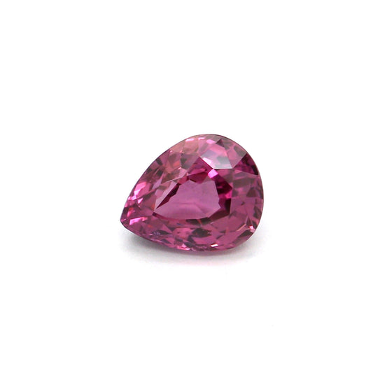 0.72ct Purplish Pink, Pear Shape Sapphire, Heated, Thailand - 5.85 x 4.79 x 3.26mm