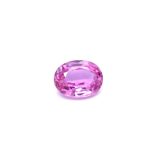 0.72ct Purplish Pink, Oval Sapphire, Heated, Madagascar - 6.04 x 4.61 x 2.62mm